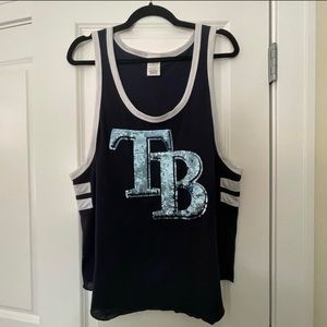 PINK Victoria's Secret Tampa Bay Rays Sequined Tank Top